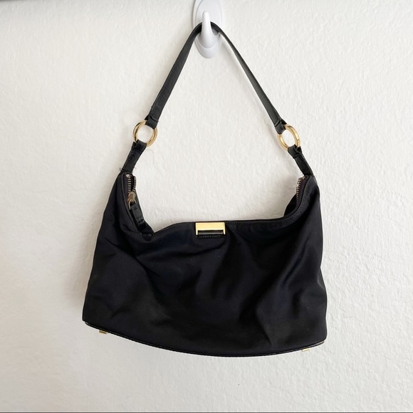 kate spade Handbags - Kate spade Vintage small black nylon shoulder bag Y2K